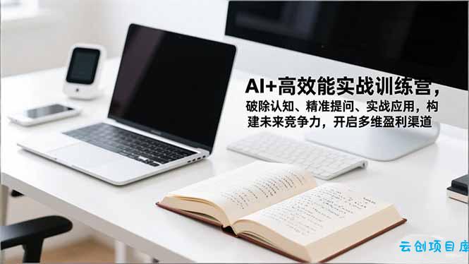 AI+高效能实战训练营,破除认知、精准提问、实战应用,构建未来竞争力,开启多维盈利渠道-云创项目库