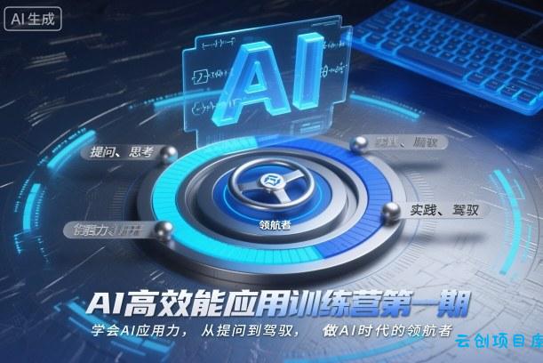 AI高效能应用训练营第一期,学会AI应用力,从提问到驾驭,做AI时代的领航者-云创项目库