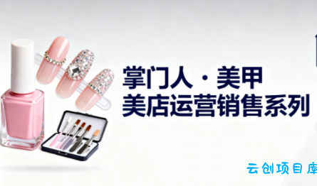 掌门人·美甲店运营销售系列-云创项目库