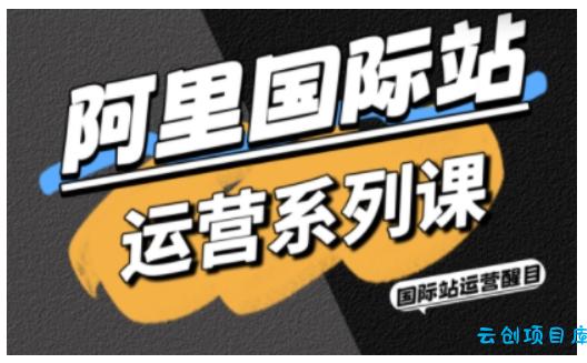 阿里国际站运营系列课,涵盖精准引流、直通车与全站推实战SOP,搭配AI效率工具包与高阶增长玩法(更新)-云创项目库