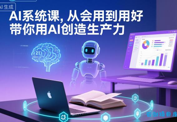AI系统课,从会用到用好,带你用AI创造生产力-云创项目库