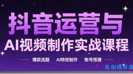 高姐·AI+运营玩转抖音(更新)-云创项目库