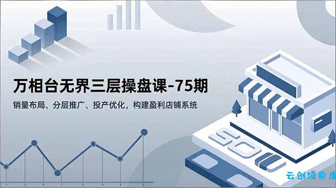 万相台无界三层操盘课-75期,销量布局、分层推广、投产优化,构建盈利店铺系统-云创项目库
