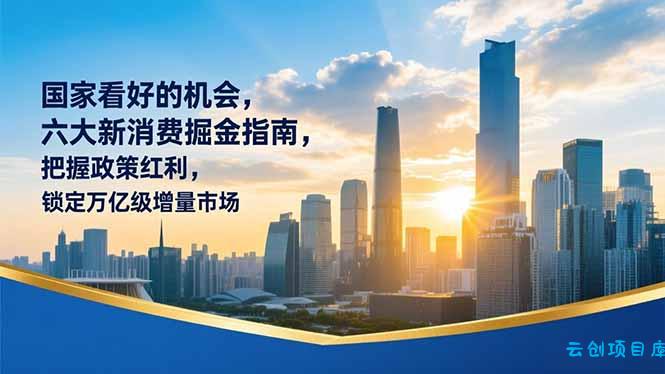 某付费文章：国家看好的机会，六大新消费掘金指南，把握政策红利，锁定万亿级增量市场-云创项目库