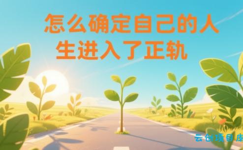 某公众号付费文章：怎么确定自己的人生进入了正轨？-云创项目库