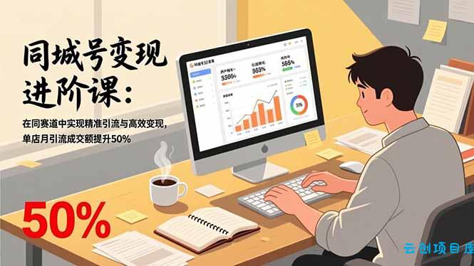 同城号变现进阶课：在同城赛道中实现精准引流与高效变现，单店月引流成交额提升50%-云创项目库