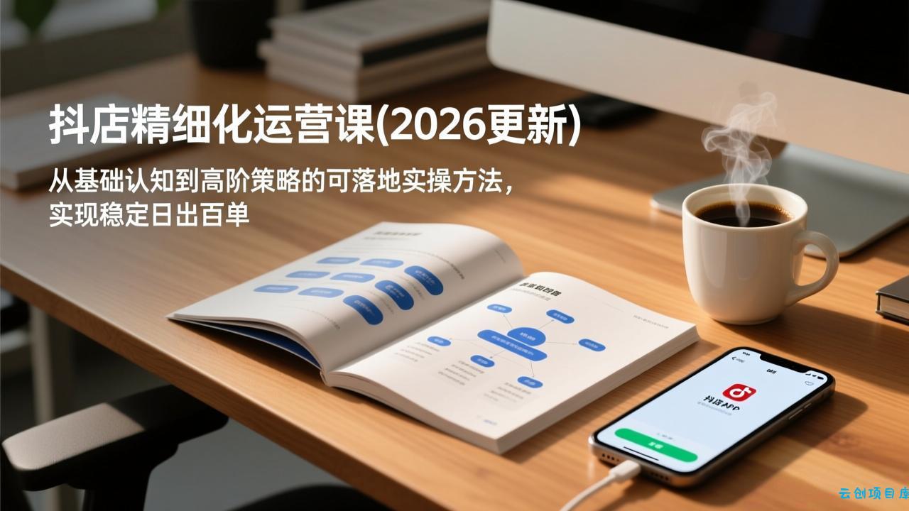 抖店精细化运营课(2026更新-云创项目库