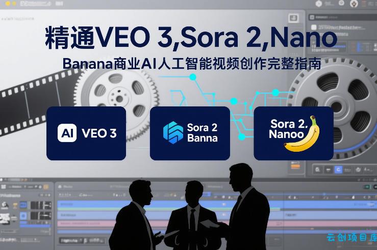 精通VEO 3，Sora 2，Nano Banana商业AI人工智能视频创作完整指南-云创项目库
