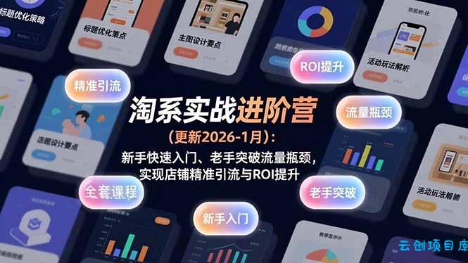 淘系实战进阶营(更新2026-1月-云创项目库