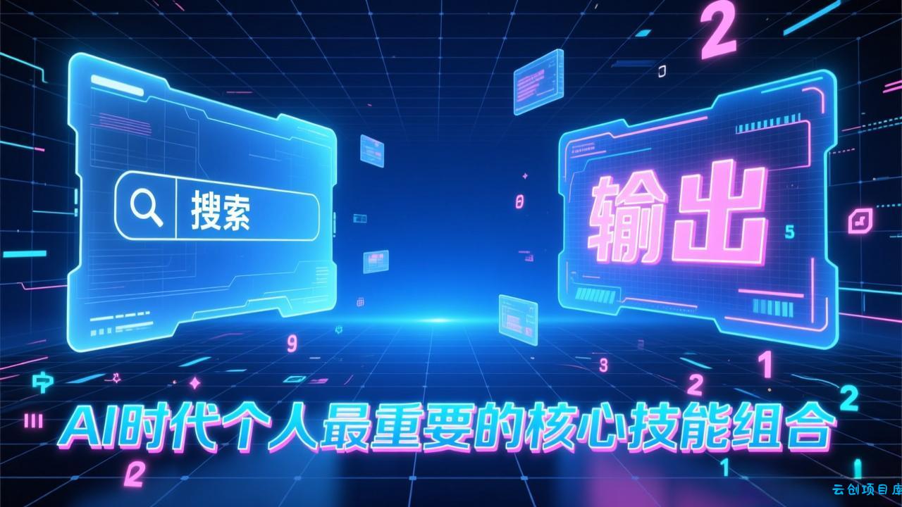 付费文章：AI时代个人最重要的核心技能组合：“输出能力”和“搜索能力”-云创项目库