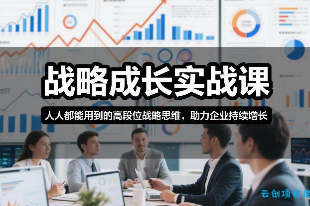 战略成长实战课，人人都能用到的高段位战略思维，助力企业持续增长-云创项目库