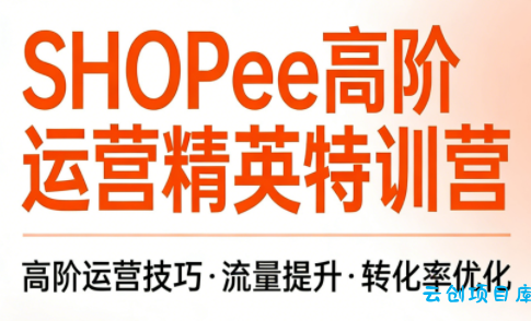梦凡老师·Shopee虾皮高阶运营课程-云创项目库
