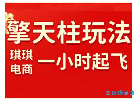 拼多多擎天柱玩法，从起链接逻辑、直通车考核、裂变商品等实操维度，教你快速起店且稳定获流(更新2026)-云创项目库
