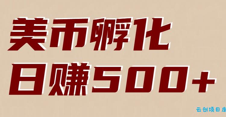 美币孵化项目：电脑全自动挂机赚美金，小白轻松上手-云创项目库