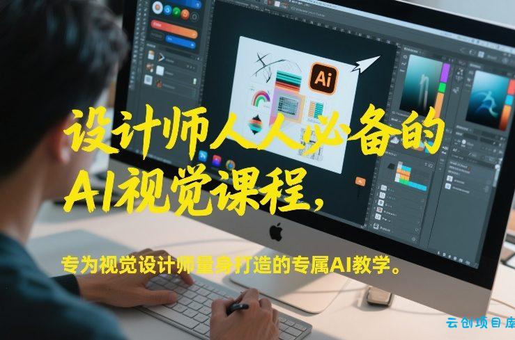 设计师人人必备的AI视觉课程，专为视觉设计师量身打造的专属AI教学-云创项目库