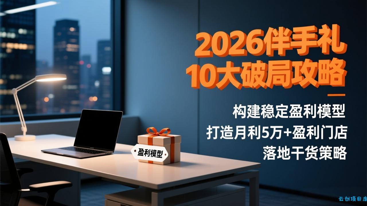 2026伴手礼10大破局攻略：构建稳定盈利模型，打造月利5万+盈利门店，落地干货策略-云创项目库