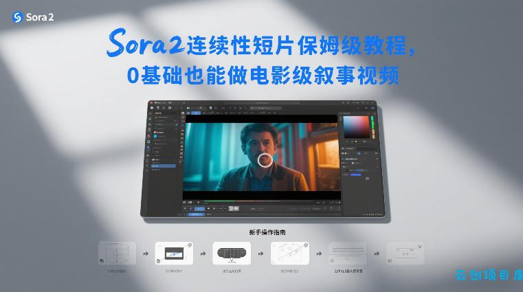 Sora2连续性短片保姆级教程，0基础也能做电影级叙事视频-云创项目库