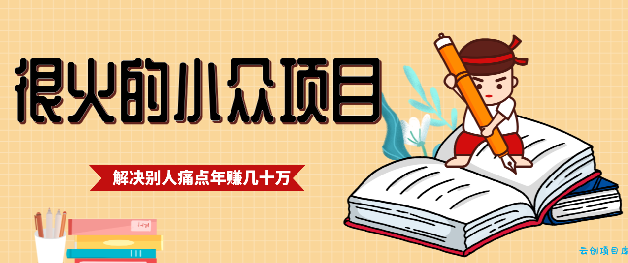 一直都很火的小众项目，抓住应届生求职痛点，这个小众项目年入几十万的底层逻辑-云创项目库
