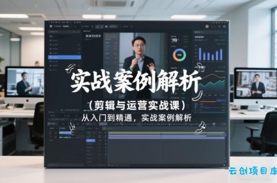 剪辑与运营实战课，从入门到精通，实战案例解析(更新2026)-云创项目库