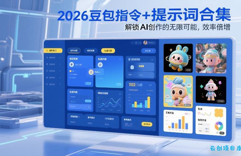 2026豆包指令+提示词合集，解锁AI创作的无限可能，效率倍增-云创项目库