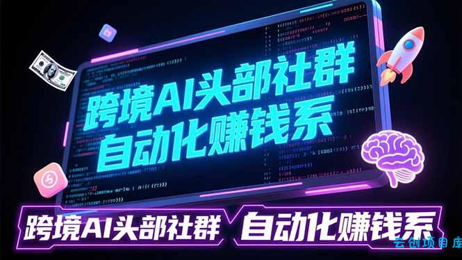 跨境AI头部社群前沿精选：聚焦可落地的AI实战经验，快速构建你的自动化赚钱系-云创项目库