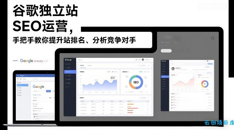 谷歌独立站SEO运营，手把手教你提升网站排名、分析竞争对手(更新2026)-云创项目库