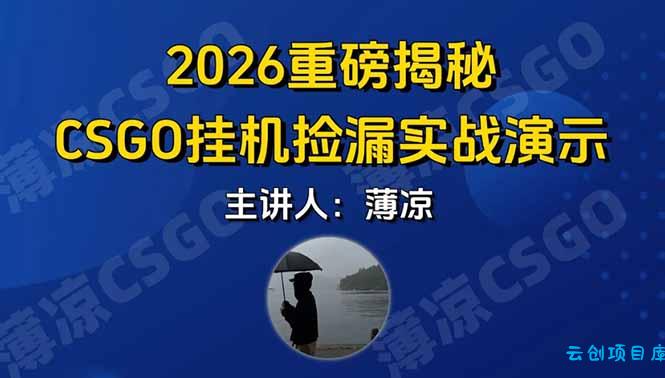 CSGO游戏挂机游戏搬砖最新升级，普通小白一部手机可日入300+当天见结果，支持验证-云创项目库