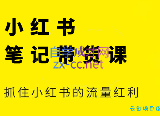 张宾·小红书笔记带货课(更新2026)-云创项目库