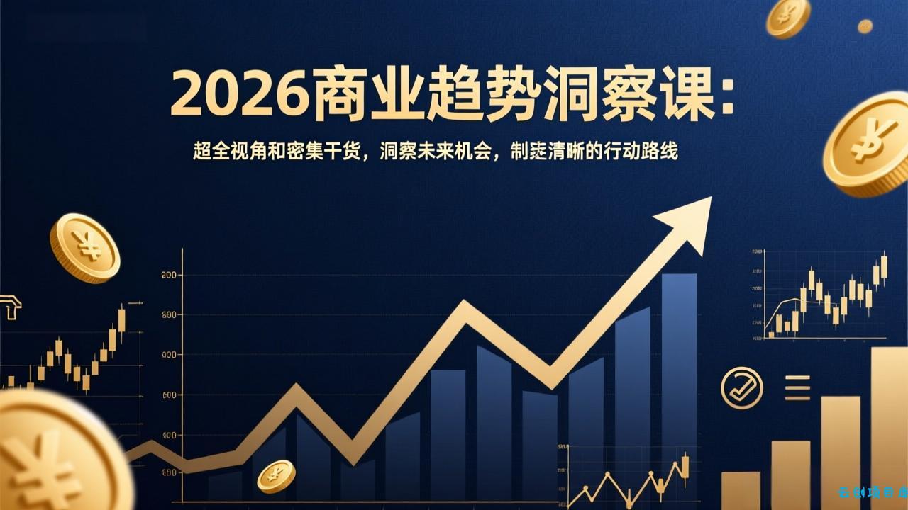 2026商业趋势洞察课：超全视角和密集干货，洞察未来机会，制定清晰的行动路线-云创项目库