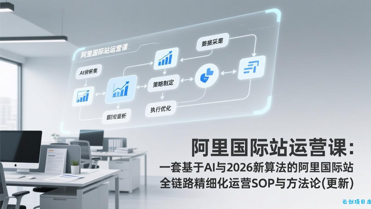 阿里国际站运营课：一套基于AI与2026新算法的阿里国际站全链路精细化运营SOP与方法论(更新-云创项目库