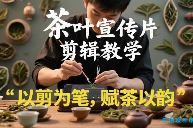 茶叶宣传片剪辑教学,以剪为笔,赋茶以韵,新手也能拍出高级感-云创项目库