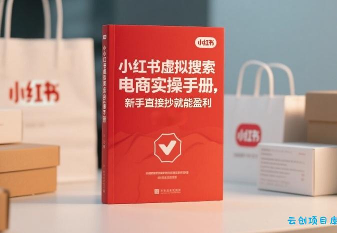 小红书​⁠‬​​⁠​‌​‬​⁠​‬‍‍‌​​​‬‌‍⁠​​​‌​⁠⁠​‬​​‬​​​​‌​‍虚拟搜索电商实操手册，新手直接抄就能盈利-云创项目库