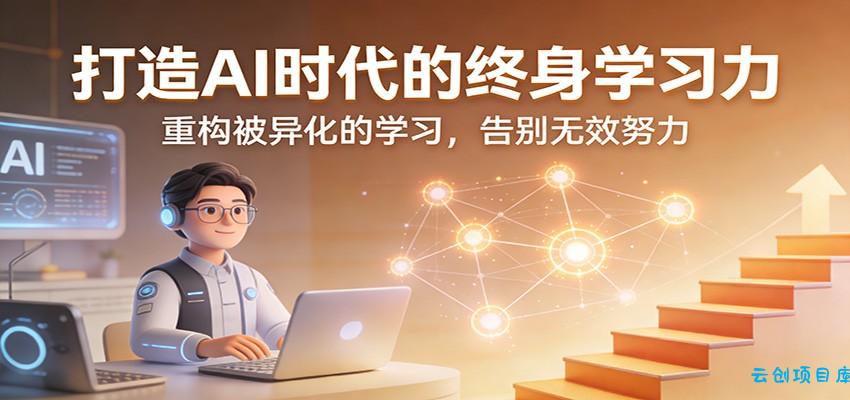 打造AI时代的终身学习力:重构被异化的学习,告别无效努力-云创项目库