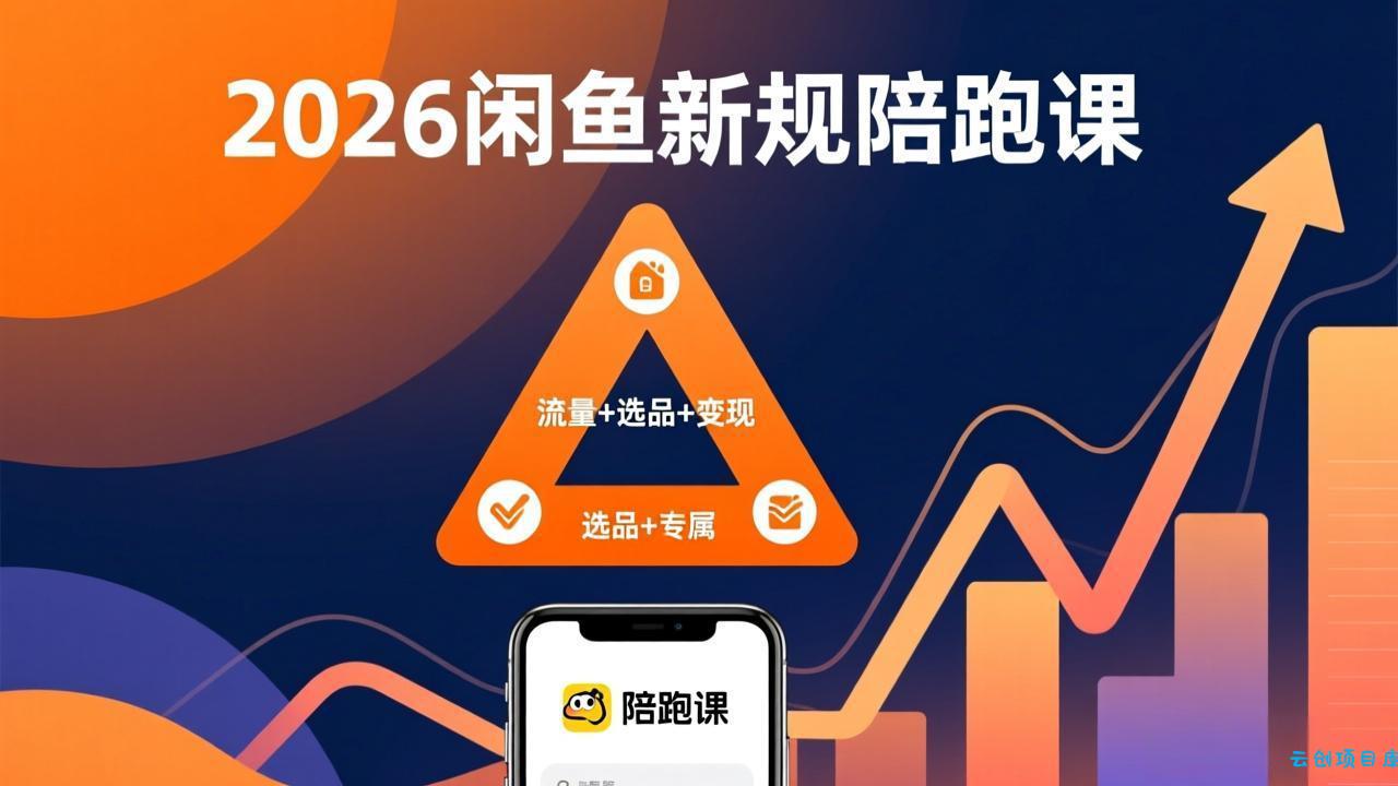 2026闲鱼高阶陪跑课全新上线，带你吃透新规玩转选品流量，从零搭建稳定变现盈利体系-云创项目库