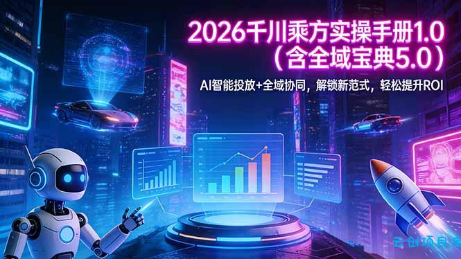 2026 千川乘方实操手册 1.0(含全域宝典 5.0-云创项目库