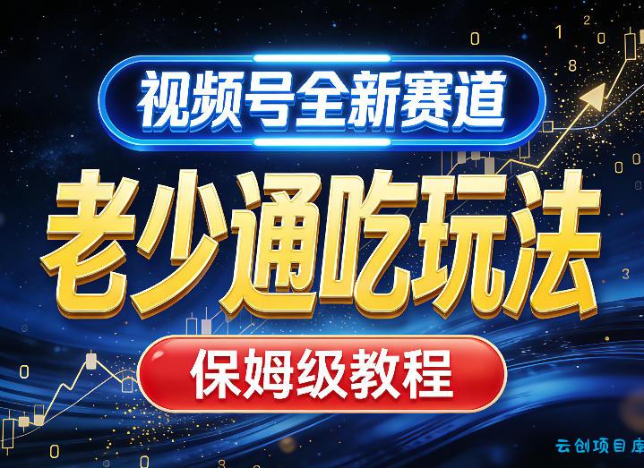 视频号全新AI赛道,老少通吃玩法,保姆级教程-云创项目库