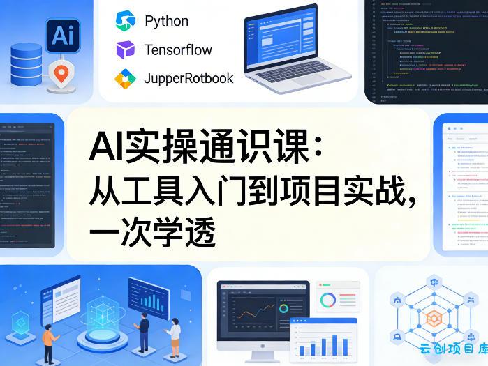 AI实操通识课，从工具入门到项目实战，一次学透-云创项目库