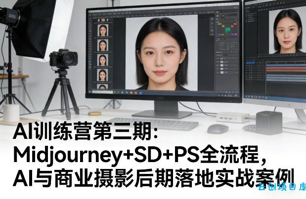 AI训练营第三期：Midjourney+SD+PS全流程，AI与商业摄影后期落地实战案例-云创项目库