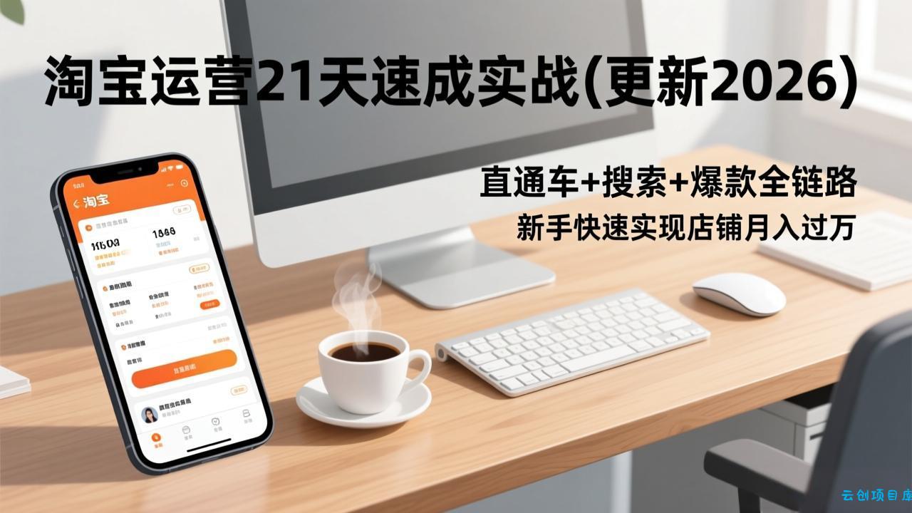 淘宝运营21天速成实战(更新3月-云创项目库