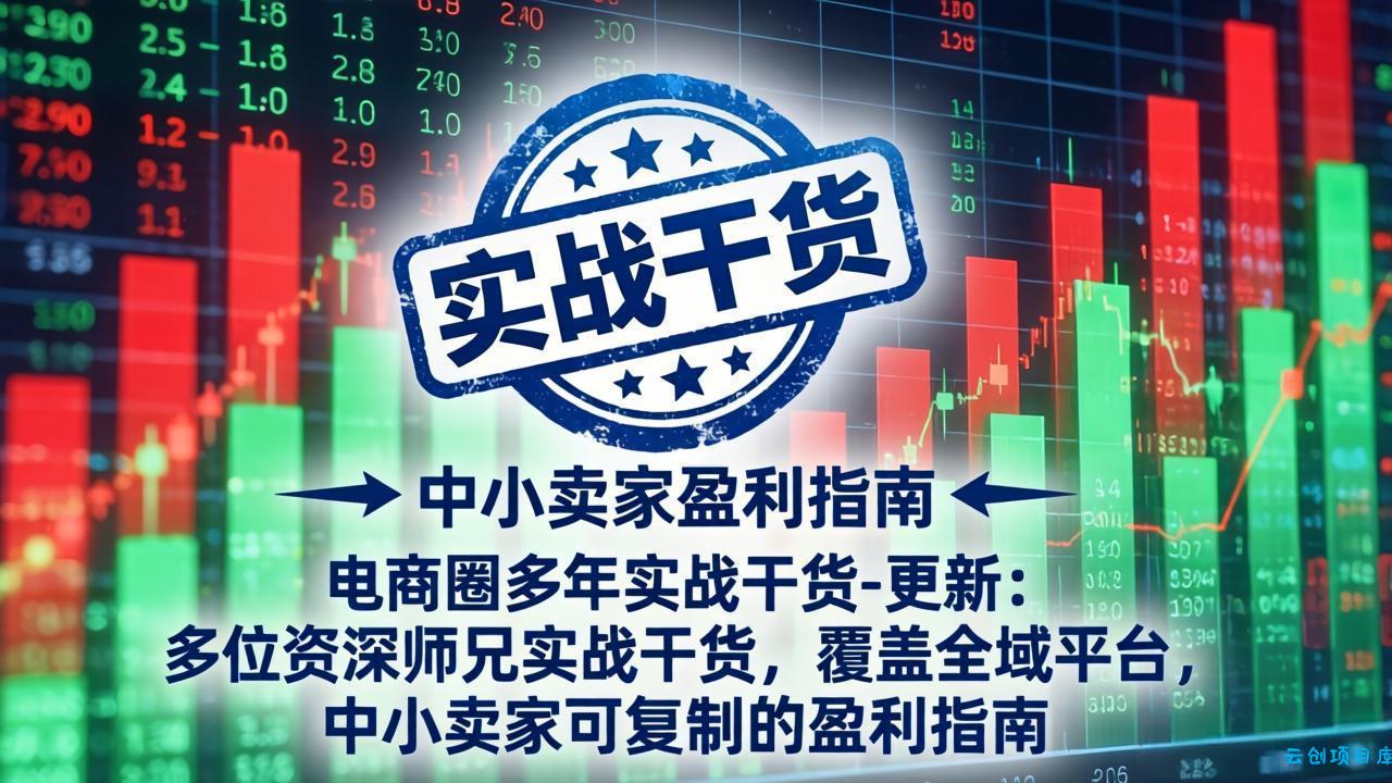 电商圈多年实战干货-更新4月：多位资深师兄实战干货，覆盖全域平台，中小卖家可复制的盈利指南-云创项目库