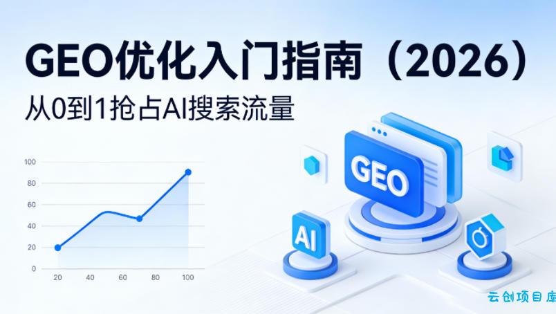 【最新】GEO优化入门指南(2026)，从0到1抢占AI搜索流量-云创项目库