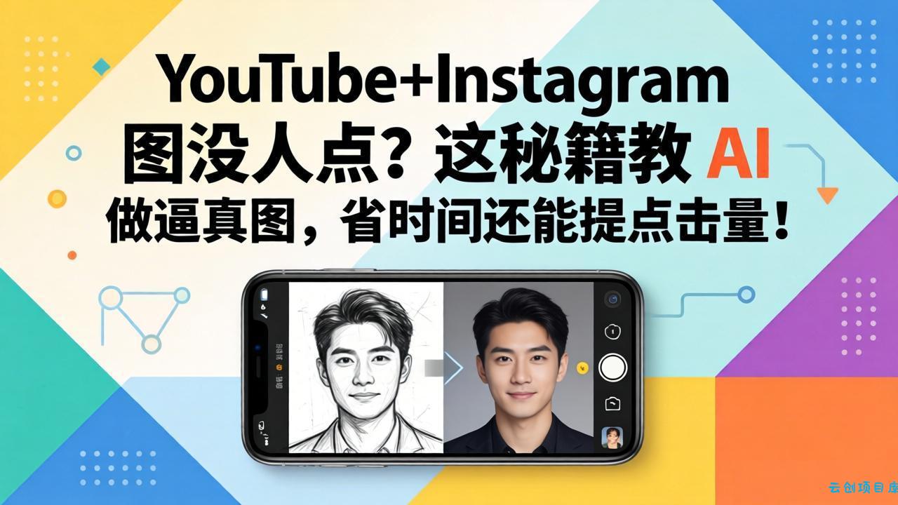 YouTube+Instagram图没人点？这秘籍教 AI 做逼真图，省时间还能提点击量-云创项目库