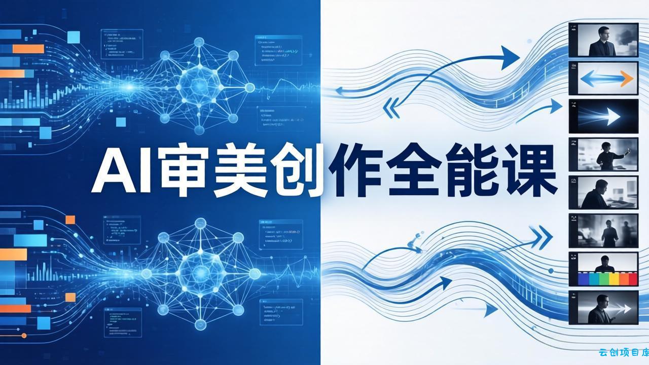 AI审美创作全能课：MJ+Seedance+模型训练+影视分镜+编剧，一站式掌握AI艺术创作-云创项目库