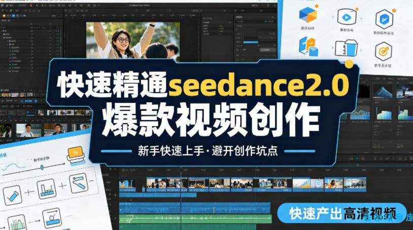 快速精通seedance2.0爆款视频创作，快速产出高清视频，避开大量创作坑点，新手也能快速上手-云创项目库