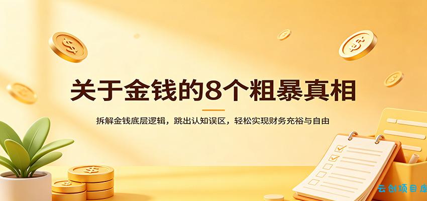关于金钱的8个粗暴真相：拆解金钱底层逻辑，跳出认知误区，轻松实现财务充裕与自由-云创项目库