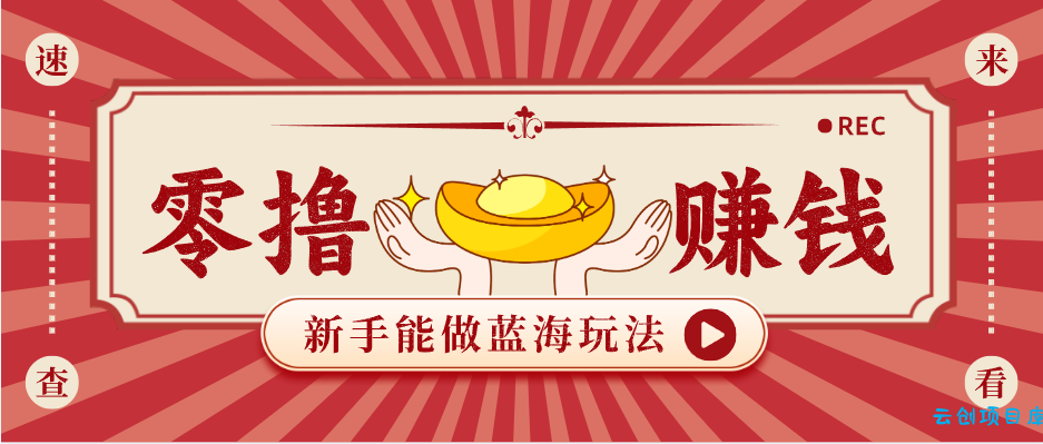 新手也能变现的蓝海玩法，一个人人能做的项目，需求量极大日入300+！-云创项目库
