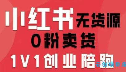 小红书无货源0粉电商课，开店准备、选品策略、笔记撰写、视频剪辑、数据分析、账号打造、资料文档(更新26年4月20日)-云创项目库