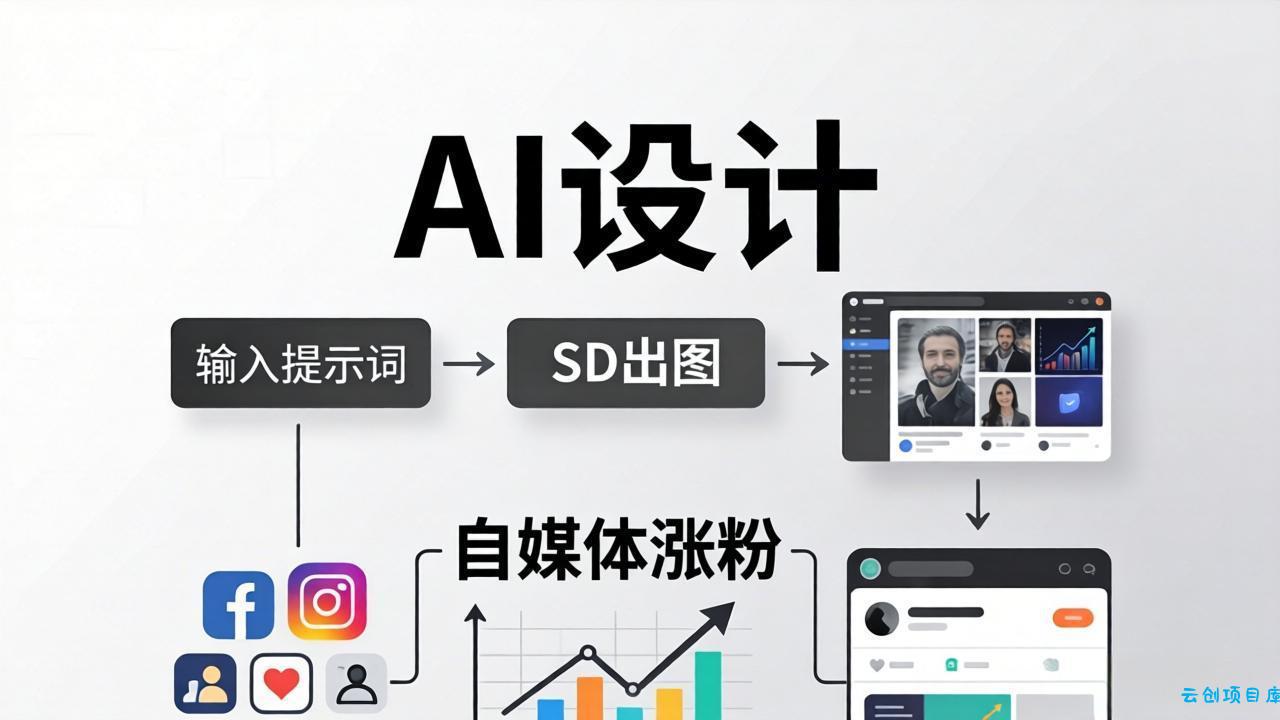 人人都是AI设计师：SD出图+自媒体涨粉一站教学，告别图文素材焦虑，AI设计让你轻松避开内卷-云创项目库