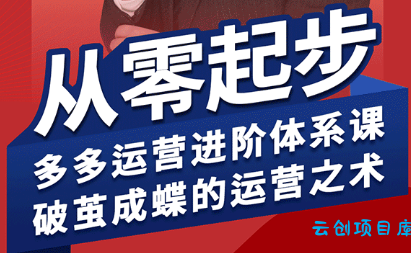 海神·拼多多运营进阶系统课(更新2026)-云创项目库