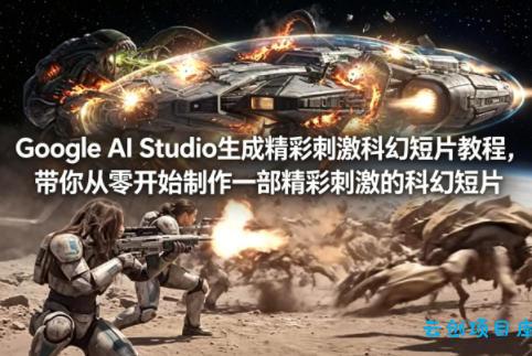 Google AI Studio生成精彩刺激科幻短片教程，带你从零开始制作一部精彩刺激的科幻短片【双语字幕】-云创项目库